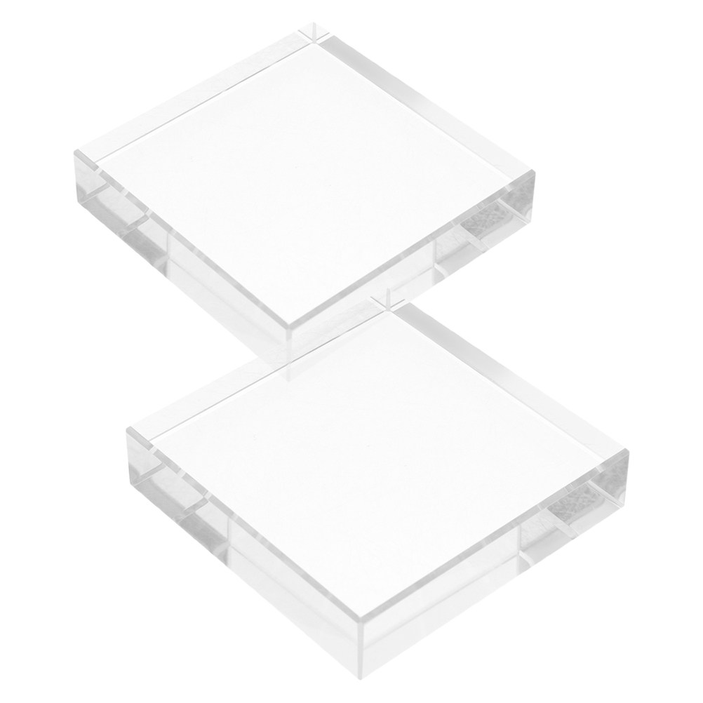 Paper Weight Crystal - Fermacarte quadrato in carta trasparente, elegante