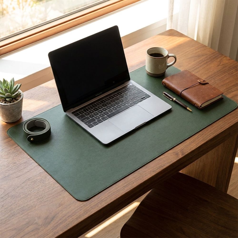 Leather Desk Pad - Tappetino da scrivania in pelle sintetica,